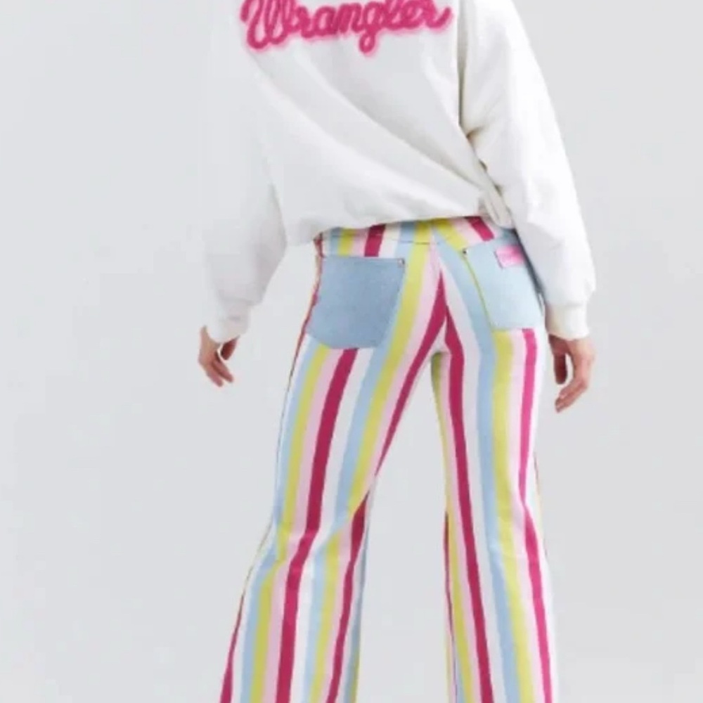 Wrangler x Barbie Striped flare jeans , Size 30